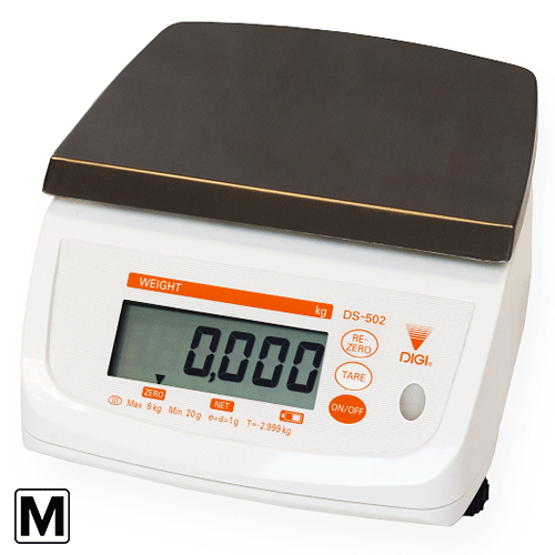 Digi DS-502  30 kg x 5g Trade Approved IP65 Bench Scale