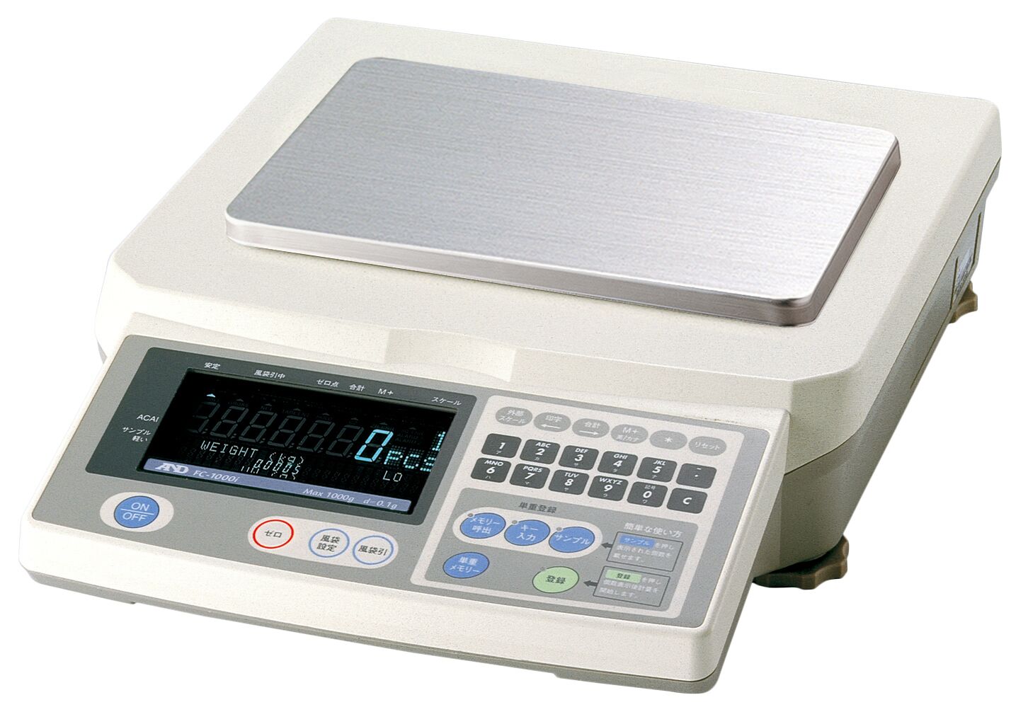 A&D FC-1000i 1000g x 0.1g High Performance Counting Scale