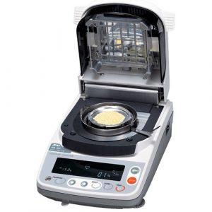 A&D ML-50 moisture analyser on white background