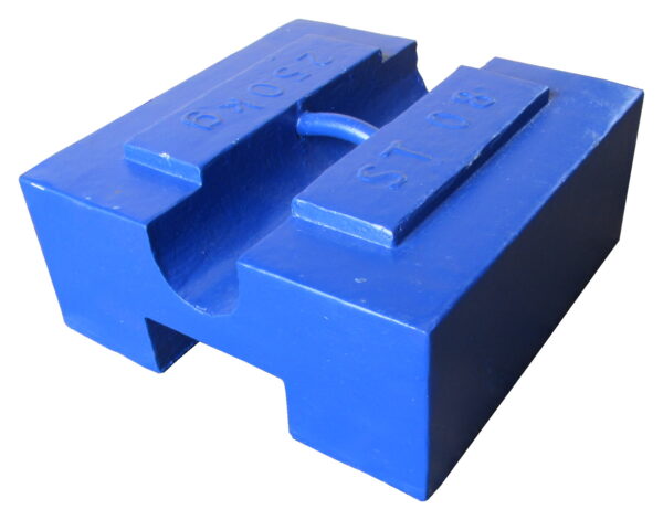 200kg Block weight product image painted blue with white background