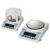 A&D FX-i precision balance, large and small options on white background.