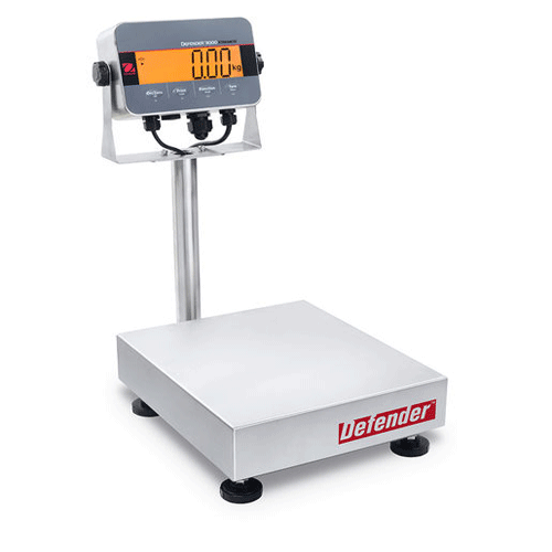 30685085 - Ohaus Defender 3000 D33XW Stainless Steel i-D33XW60C1R6-GB 60 kg x 10g Industrial Washdown Scale
