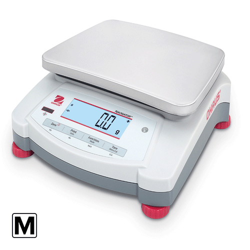 30467835 - Ohaus Navigator NVT1601M 1600g x 0.5g Trade Approved Portable Balance