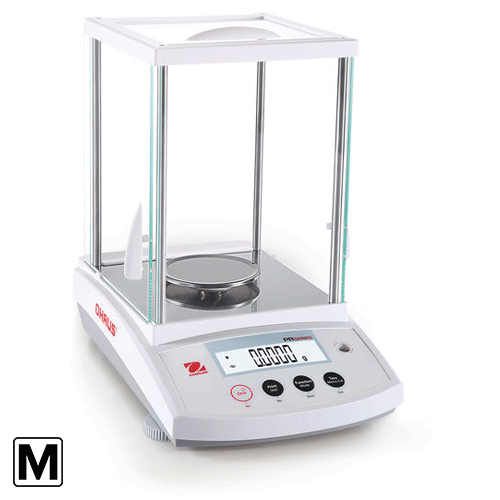 30524384 - Ohaus PR Series PR124M 120g x 0.001g Trade Approved Analytical Balance