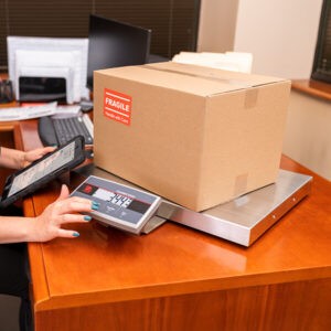 Ohaus Courier 5000 with large parcel bench scale