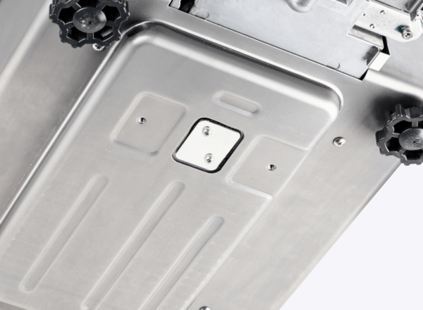 Kern FEJ-M Precision Balance with column viewed from underneath on a white background
