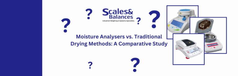 Moisture Analysers vs. Traditional Drying Methods A Comparative Study blog banner image.
