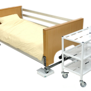 Marsden M-950 Medical Bed Scale Main Product Image of a Medical Bed, four small weighing platforms and indicator on white background.