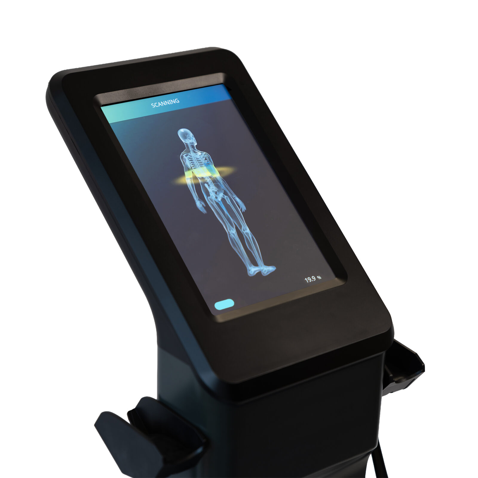 MA801-14 MA801 Professional Body Composition Scale Close up on screen image showing a persons outline with white background