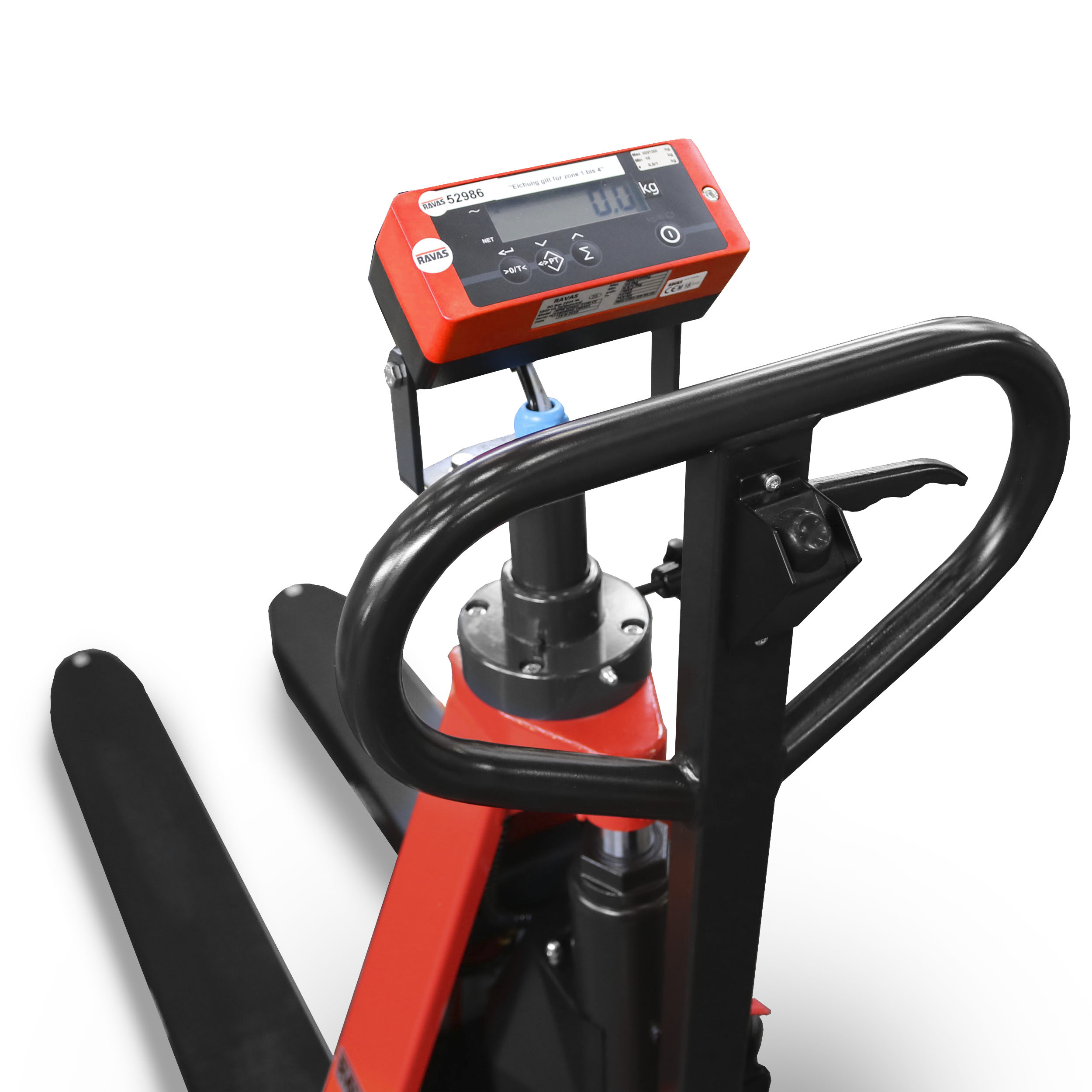 ergo-scissor-lift_indicator Ravas 3200 Ergo Scissor Lift Scale closeup of indicator