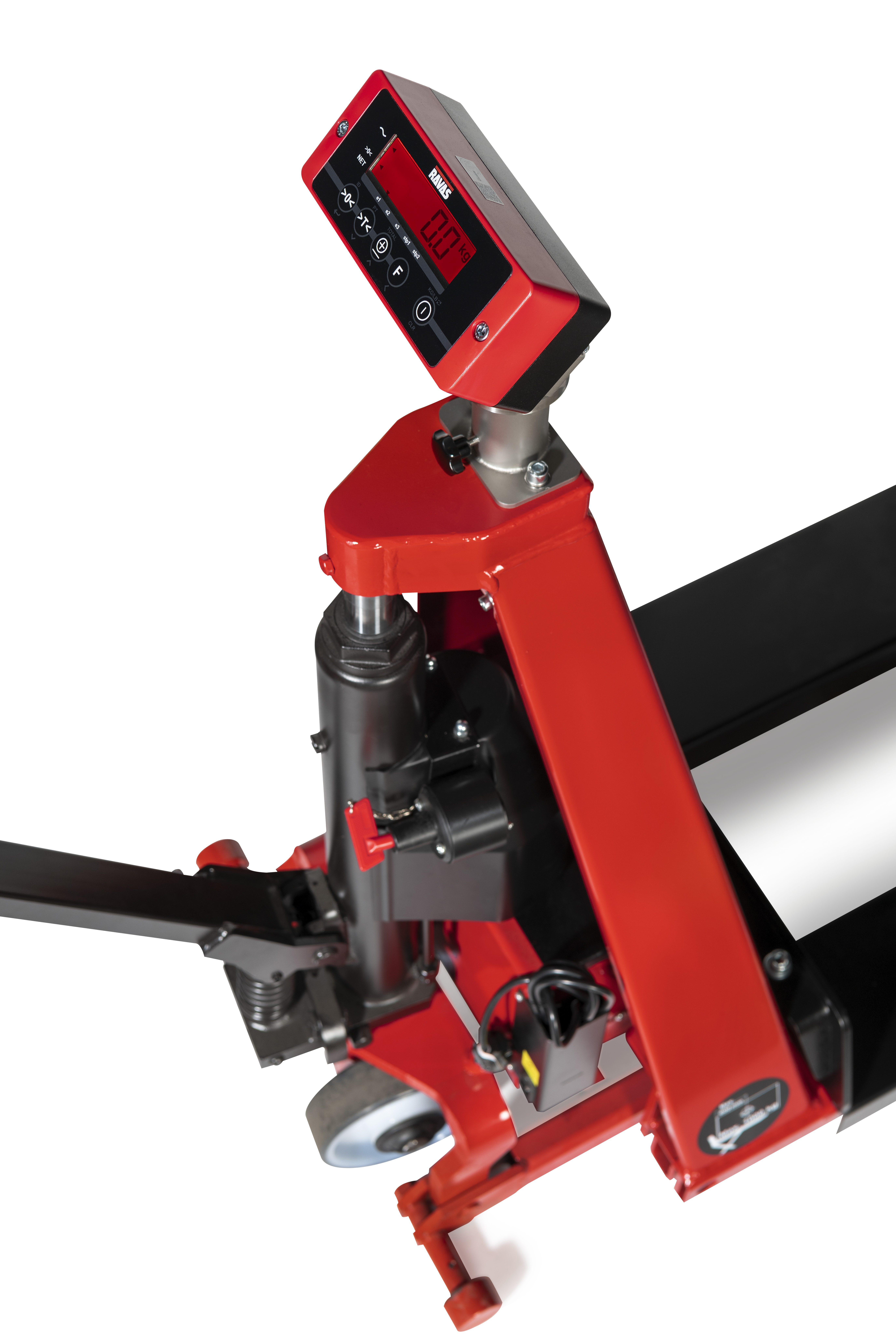 ergo-scissor-lift_indicator_2 Ravas 3200 Ergo Scissor Lift Scale closeup of chassis