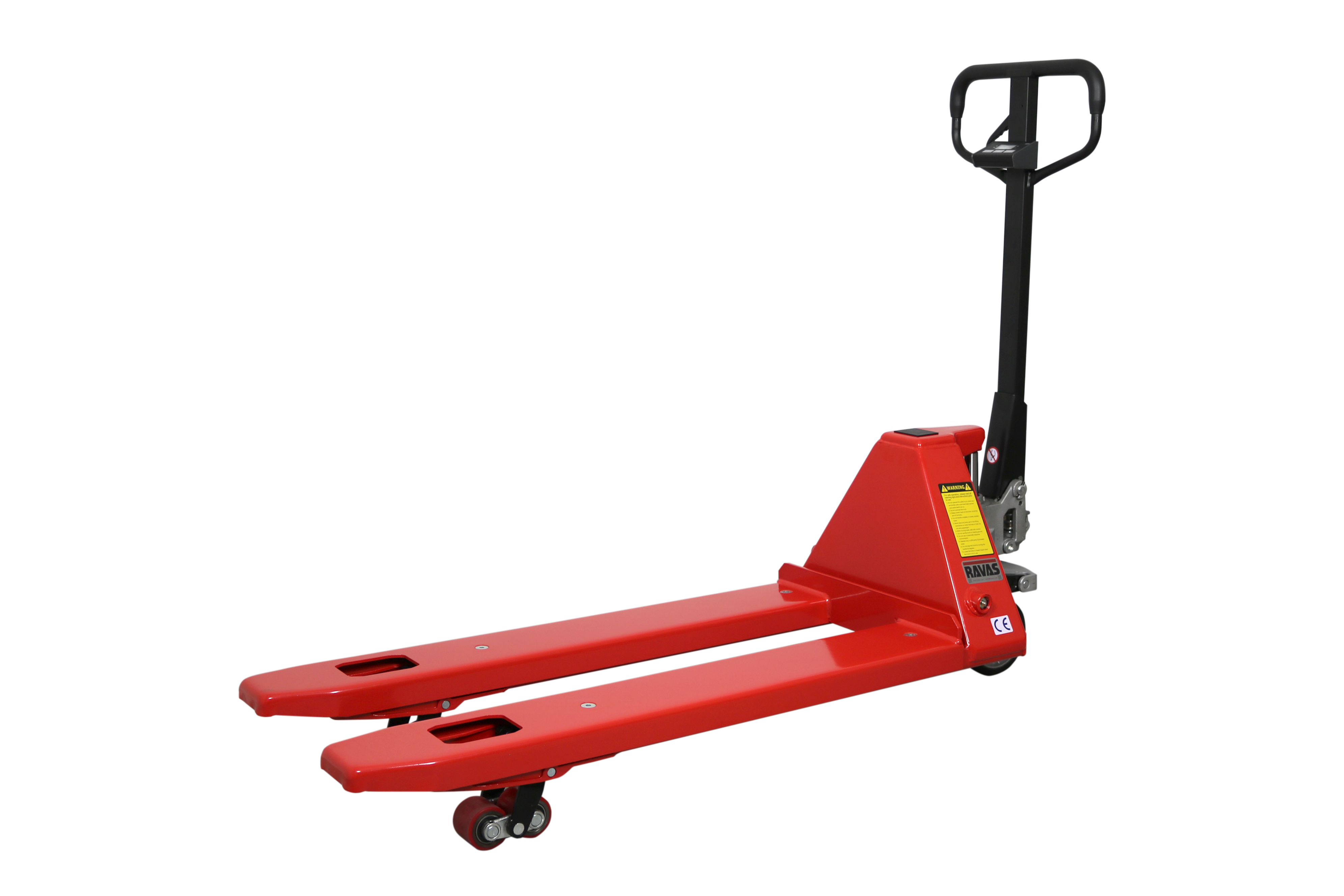 ipt-economy_left-side-front_raised Ravas iPT Intelligent Pallet Truck Scale viewed from front