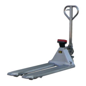 Ravas 1100 Inox Stainless Steel Hygienic Pallet Truck Scale Main Product Image on white background.